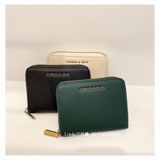 Linda❤️代購 現貨 Charles & keith 小ck 拉鍊 方夾 皮夾 短夾 照片 CK6-10770255