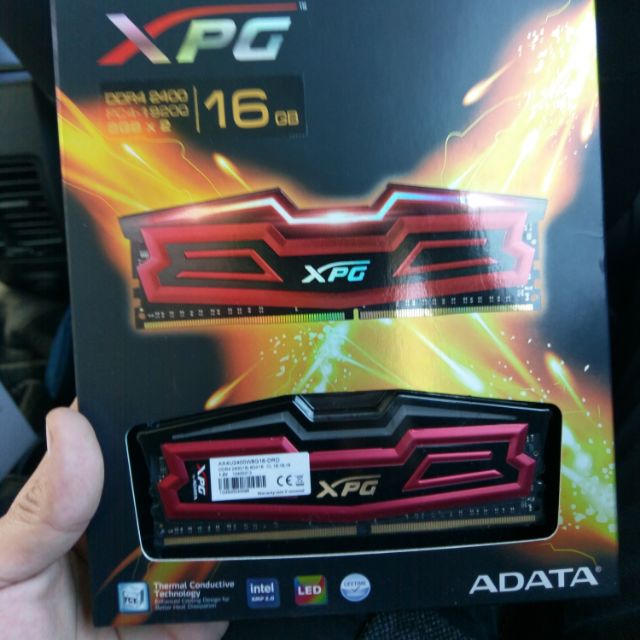 威剛 xpg ddr4 2400 紅光 rgb 8g x2 (金士頓 z1