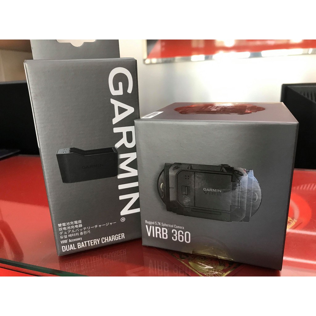 GARMIN VIRB 360 全方位360度全景運動相機加贈品原廠雙電池充電座