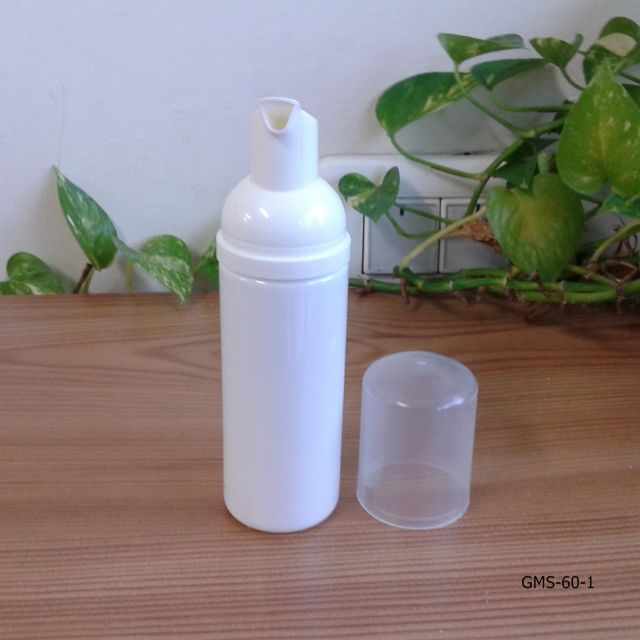 *即日起5個以下不接單*圓形慕斯瓶50ml-荷蘭泡沫壓頭，台灣製PETG白瓶身