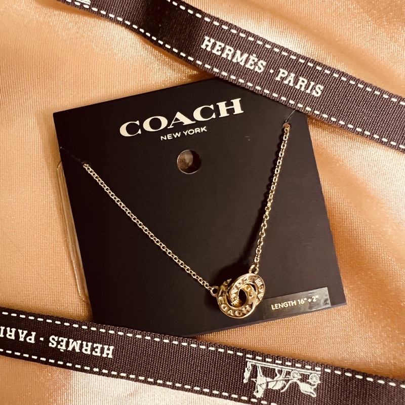 [Size 10] 現貨🥨 美國代購 🇺🇸 - Coach 環環相扣項鍊