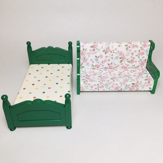 森林家族 絕版 綠沙發 雙人 沙發 綠床 爸媽 床 單人床