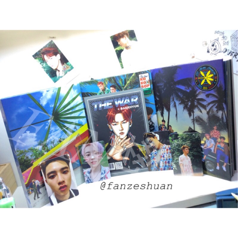 [FAN樊］EXO THE WAR空專 小卡  海報KOKOBOP power