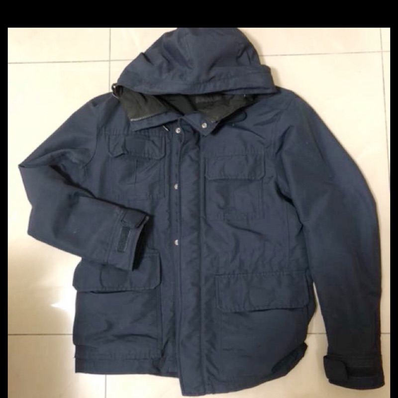 Uniqlo 深藍色登山連帽外套夾克s號 蝦皮購物