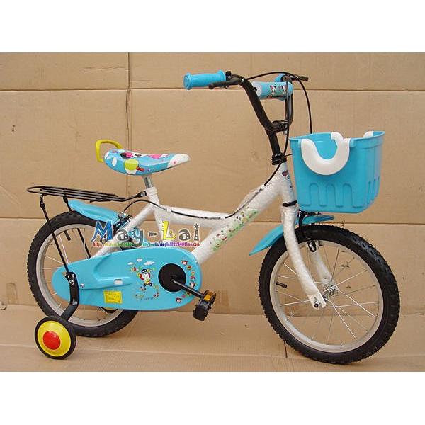 兒童腳踏車 台灣製 16吋 打氣輪 組好出貨☆美來☆ 熊貓 大Y 大籃子 腳踏車 單車 自行車 童車 5
