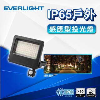 附發票❤️【優選照明】億光EVERLIGHT LED 30W 50W 全電壓 紅外線 感應投光燈 防水IP65