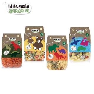 英國 little pasta小小帕斯達 兒童義大利麵12M+(動物/泰迪熊/恐龍/交通工具) 米菲寶貝