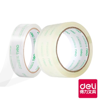 【deli得力】大管芯opp文具膠帶 封箱膠帶 24mmx40y*12捲 48mmx40y*6捲｜得力旗艦店