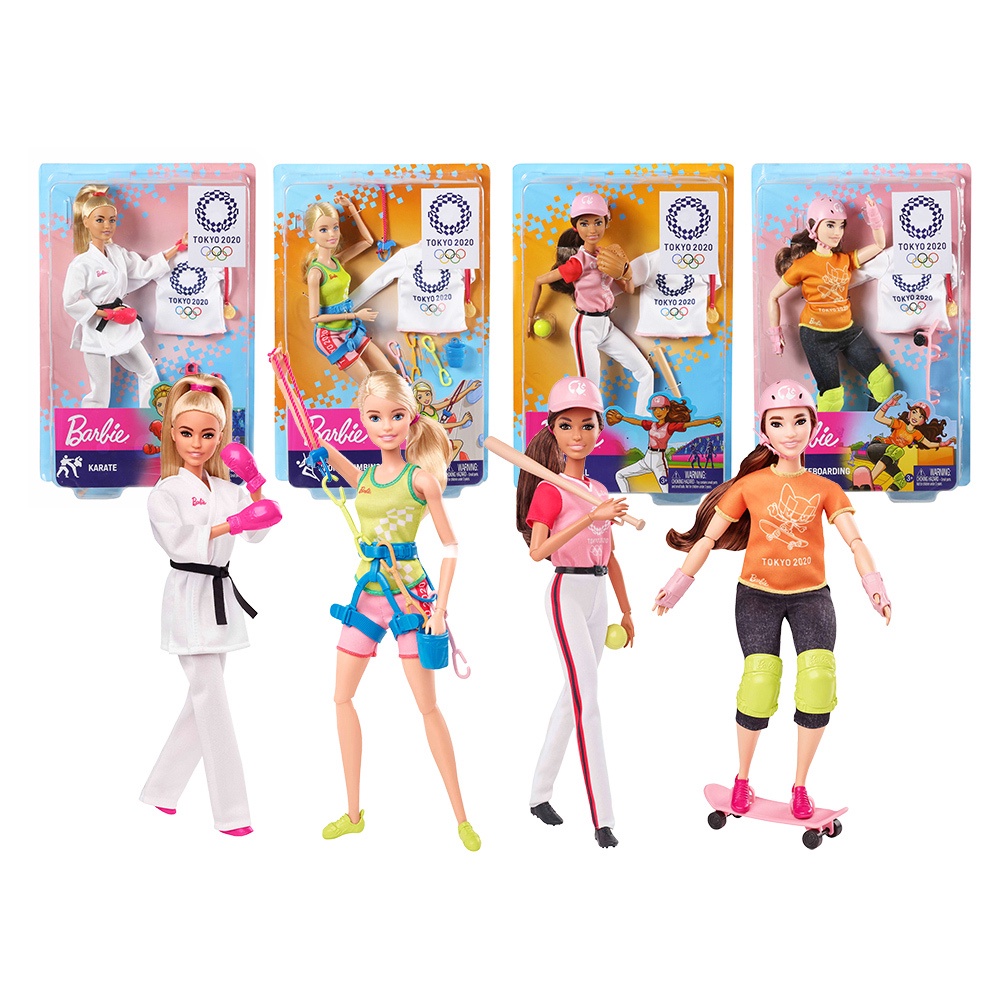 MATTEL美泰兒 Barbie芭比娃娃 - 芭比奧運會造型組合(隨機出貨)