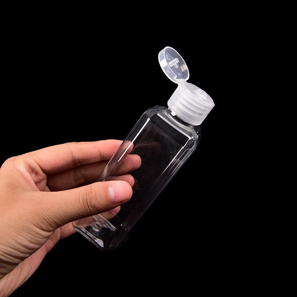 方形分裝瓶  透明翻蓋瓶 乳液分裝瓶 葯瓶 小瓶