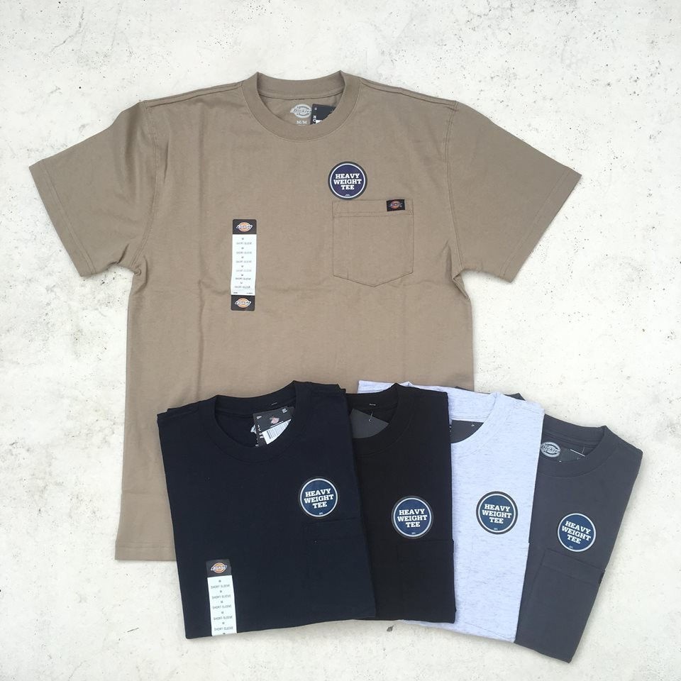 【HOMIEZ】DICKIES Short Sleeve Heavyweight T-Shirt【WS450】口袋 素T