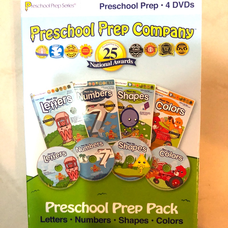 Preschool prep DVD 4片