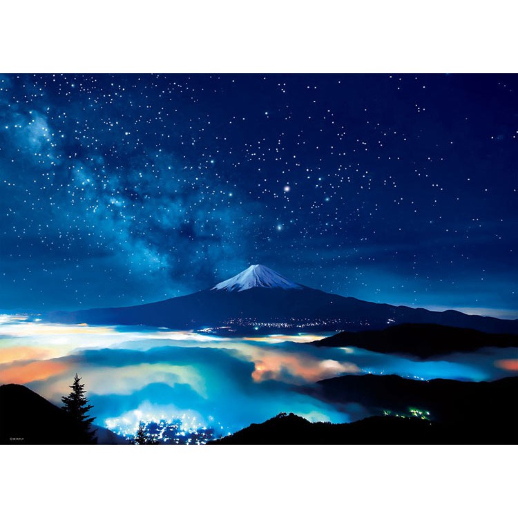 Beverly 世界遺產 富士山與星星 600片 拼圖總動員 風景 日本進口拼圖