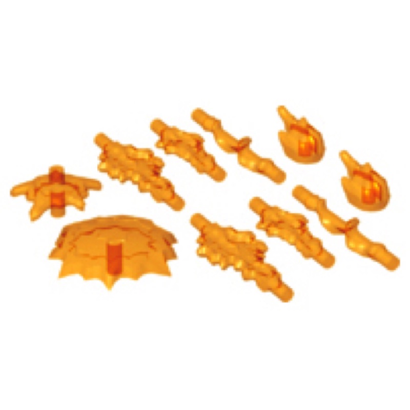 LEGO 透明橘 特效件 特效武器包