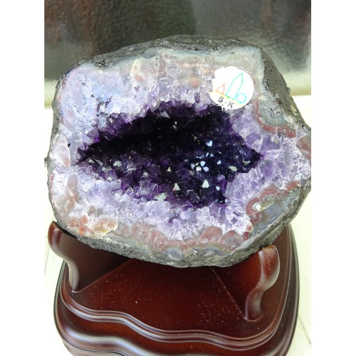 烏拉圭原礦皮紫水晶洞~4.5公斤~嘴大吃四方~藏風聚氣《麥東麥西》