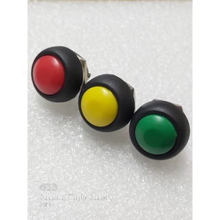 按鈕開關 按式開關 無段 2P 固定孔:12mm 顏色:紅色 黃色 綠色 無段按鈕開關 圓型按鈕開關 圓型按式開關