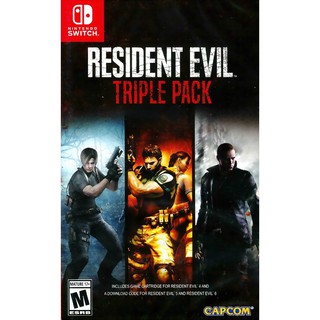 【全新未拆】任天堂 SWITCH NS 惡靈古堡 4 5 6 三重包 RESIDENT EVIL 中文版【台中恐龍電玩】