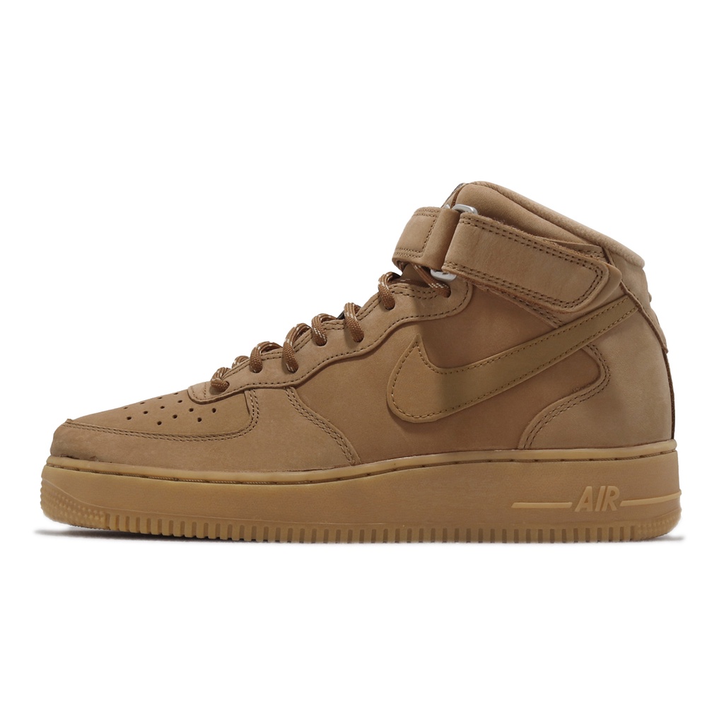 Nike 休閒鞋 Air Force 1 07 小麥 摩卡 中筒 男鞋 魔鬼氈 AF1 【ACS】 DJ9158-200