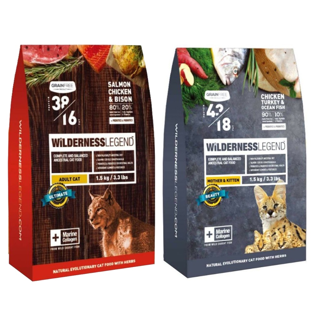 WiLDERNESS 蔚特尼思 無穀天然貓糧 2Kg-6Kg 幼母貓/成貓 貓飼料『WANG』