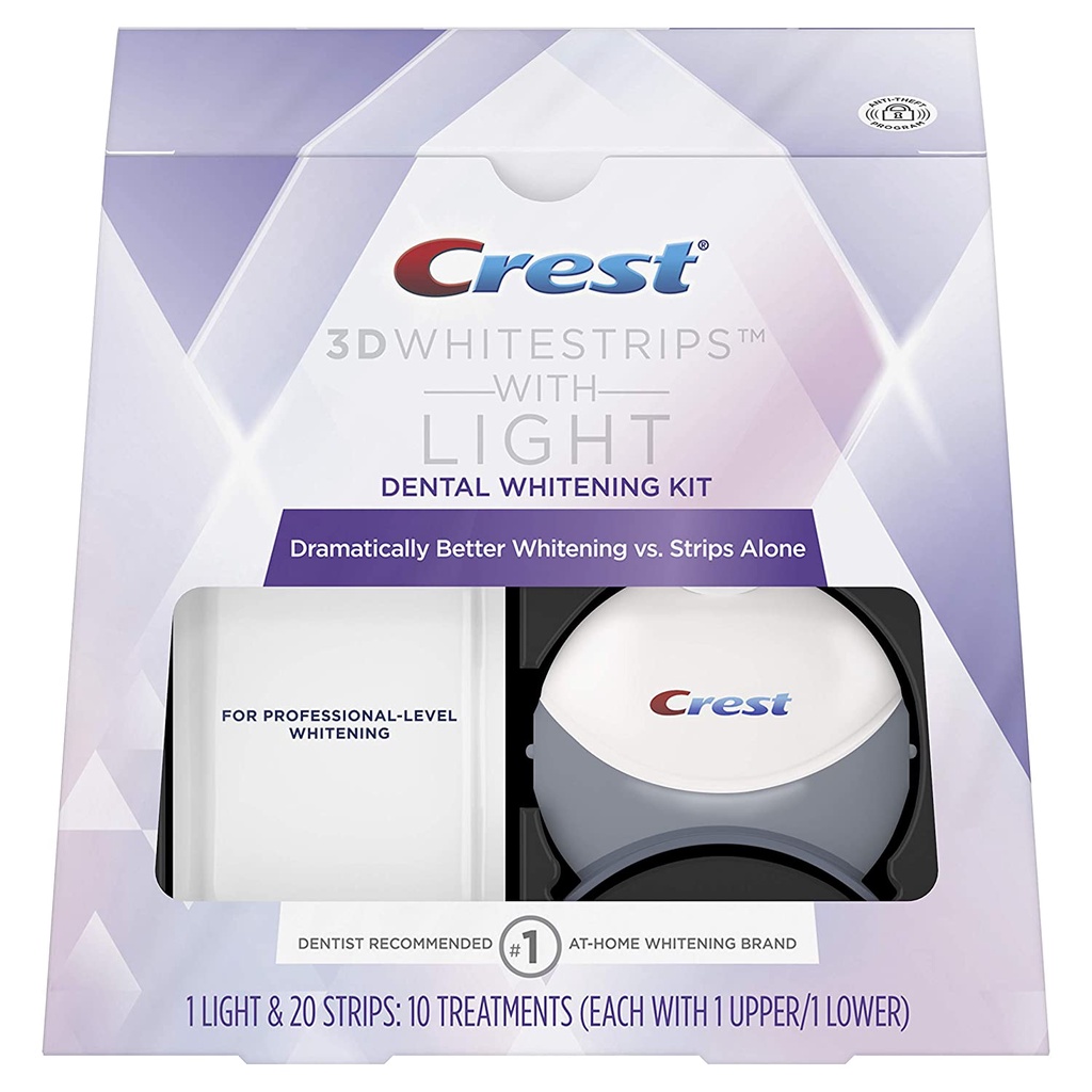 &lt;現貨免運費&gt; Crest - 新版本 Crest 3D White專業型深層美白牙貼(連藍光照明)