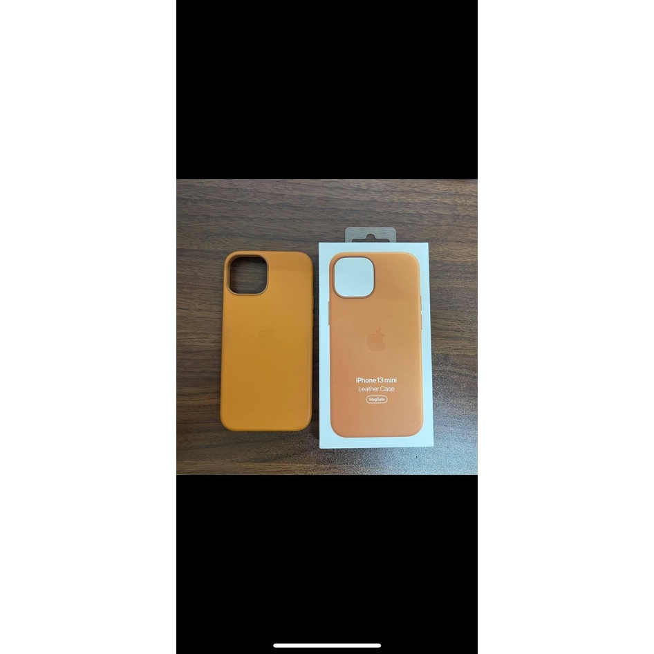 iPhone 13 mini MagSafe 原廠皮革保護殼 - 金棕色