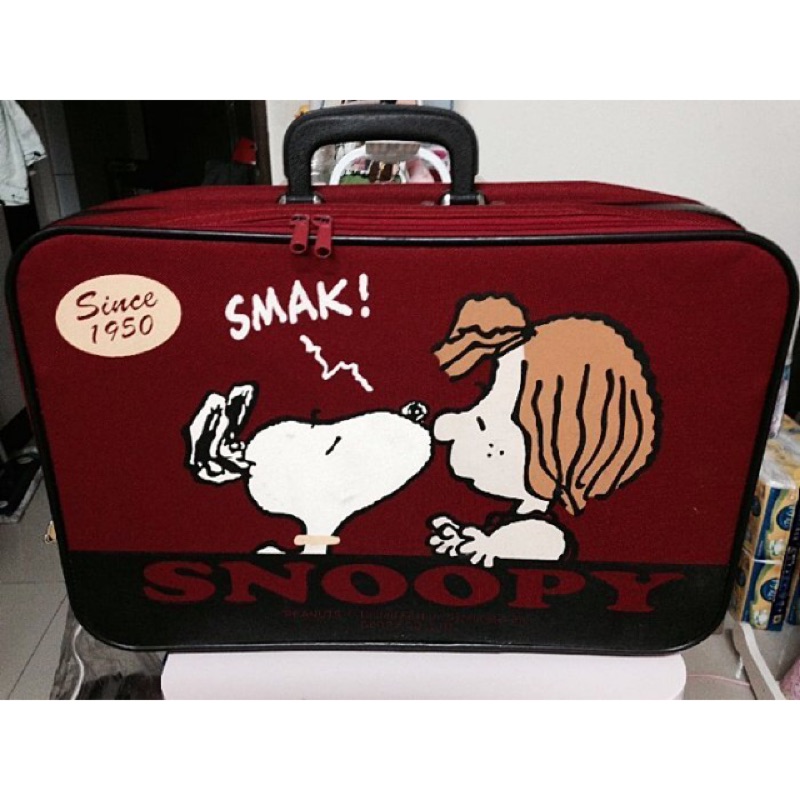 SNOOPY 史努比 手提 斜背 側背 行李箱 旅行箱
