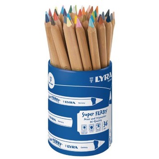 【德國LYRA】三角原木色鉛筆(17.5cm)36支~買就送Lyra削筆器