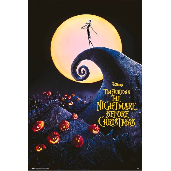 【迪士尼】聖誕夜驚魂 (月光下的墓園) 進口海報