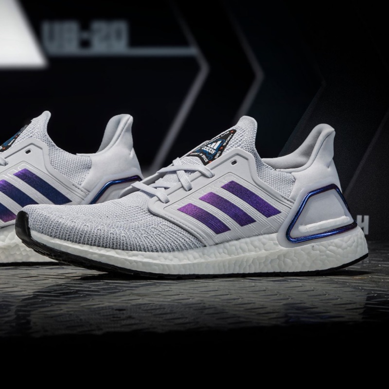 ADIDAS ULTRABOOST 20 灰白 變色藍 太空 襪套 慢跑鞋 NASA 男 EG0695 女EG0715