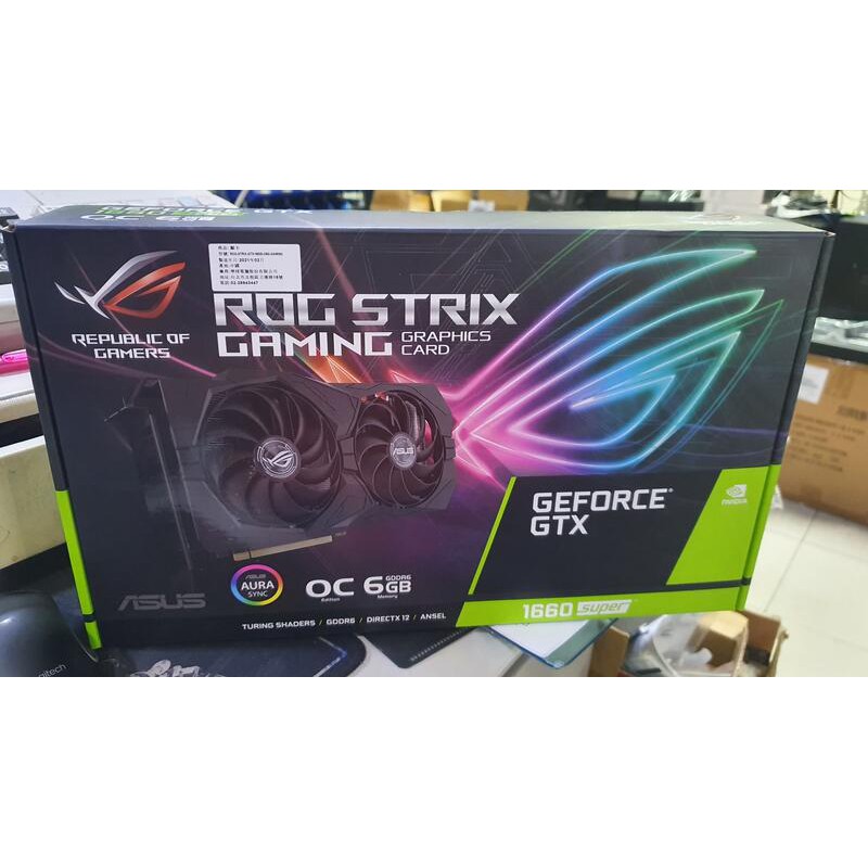 點子電腦-北投◎全新盒裝 華碩 ROG-STRIX-GTX1660S-O6G-GAMING 顯示卡 14900元