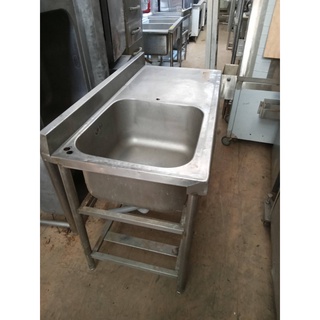 流理台 1公分洗台 右水槽 素面藍色門板流理臺 蝦皮購物