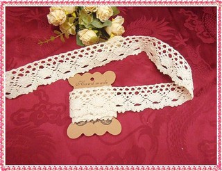 一尺10元一包5碼拼布手作材料*寬4CM太陽花棉線花邊*蕾絲CM-1j-11-0服裝,服飾,,桌布、窗簾