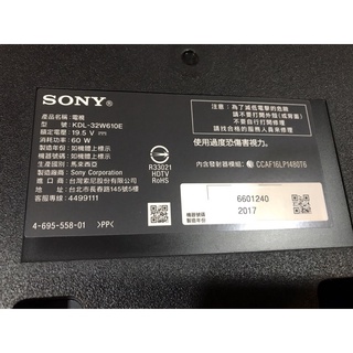 電視Sony KDL-32W610E主板