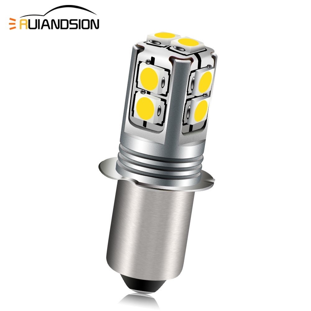 1 件 RUIANDSION 遠足野營燈 E10 P13.5S 3030SMD LED 燈泡 6V-40V 手電筒 60