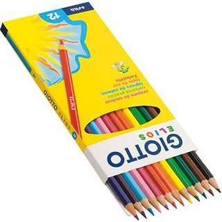 義大利GIOTTO Elios 學用六角彩色鉛筆(12色) 275000 超細，適用畫線條及小面積著色