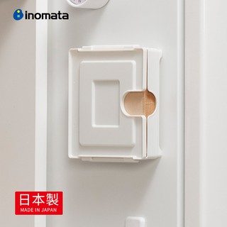 【日本INOMATA】日製壁掛磁吸抽取式咖啡濾紙收納盒(可裝錐形/扇形)