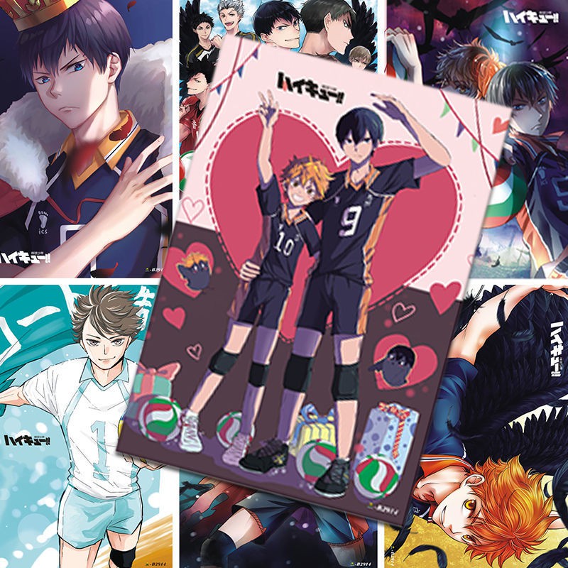 排球少年海報動漫高清宿舍壁紙海報墻紙房間超大貼紙明信片卡貼 蝦皮購物