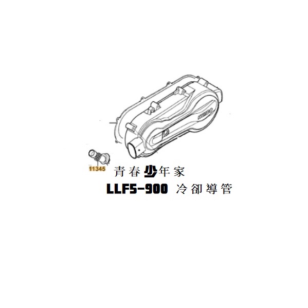 《少年家》KYMCO 光陽 原廠 LLF5 冷卻導管