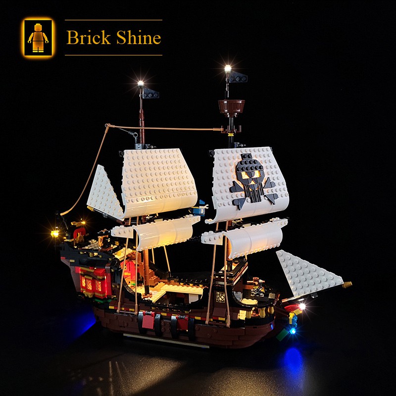 現貨【BRICK SHINE】【燈組】無主體 適用 樂高 LEGO 31109 海盜船燈組 全新未拆  BS燈組