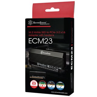 光華CUMA散熱精品*銀欣 SilverStone ECM23 M.2 SSD TO PCIe x4~現貨