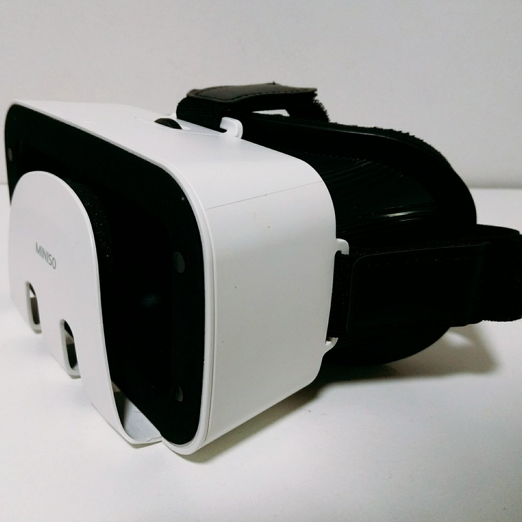 MINISO 簡約時尚3D立體頭戴式VR魔鏡(白色)