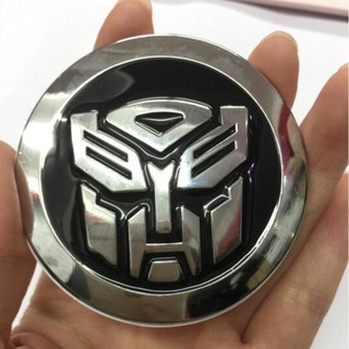 汽車金屬 65 毫米 3D 黑色變壓器汽車人徽章徽章