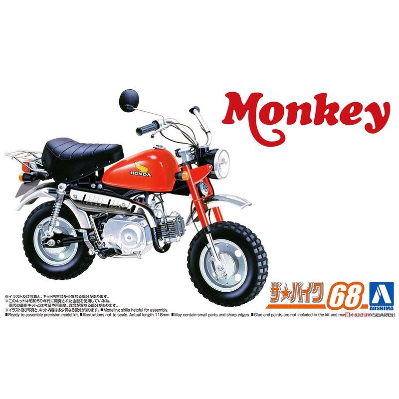 𓅓MOCHO𓅓 現貨 AOSHIMA 1/12 機車68 本田Z50J-1 Monkey '78 組裝模型