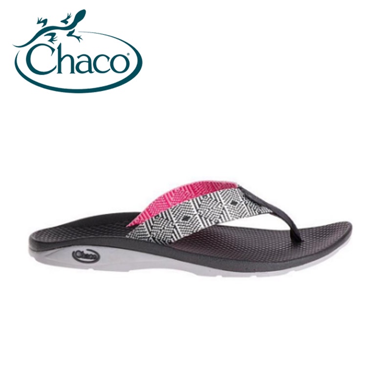 【Chaco】Classic Flip 女戶外運動夾腳拖鞋-脈衝黑 CH-ETW01-HD52