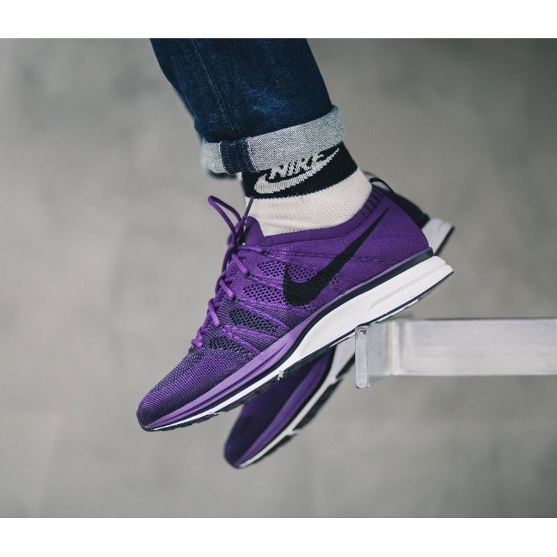 不急售 有心購買再來問 Nike FLYKNIT TRAINER Night purple (AH8396-500)