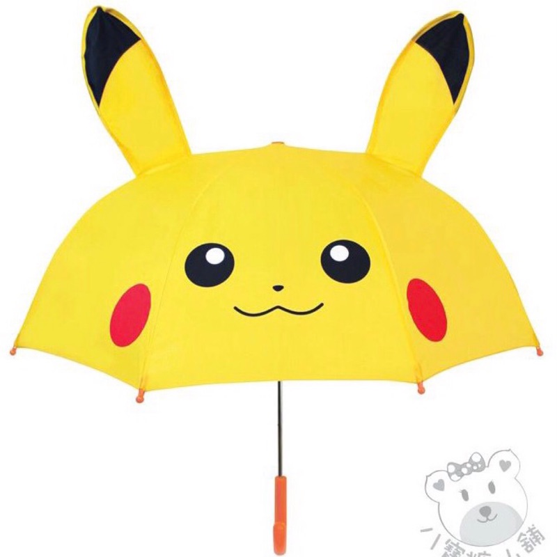 神奇寶貝兒童雨傘皮卡丘兒童直傘pokemon 精靈寶可夢直立傘透明視窗立體耳朵款日本進口正版 蝦皮購物