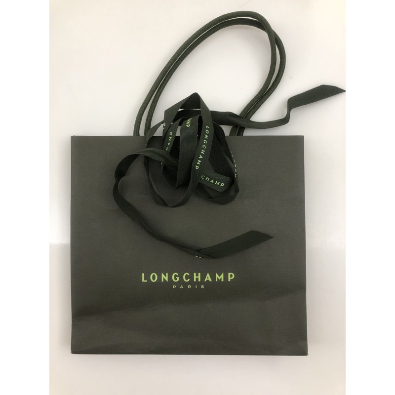 Longchamp紙袋 小 附緞帶