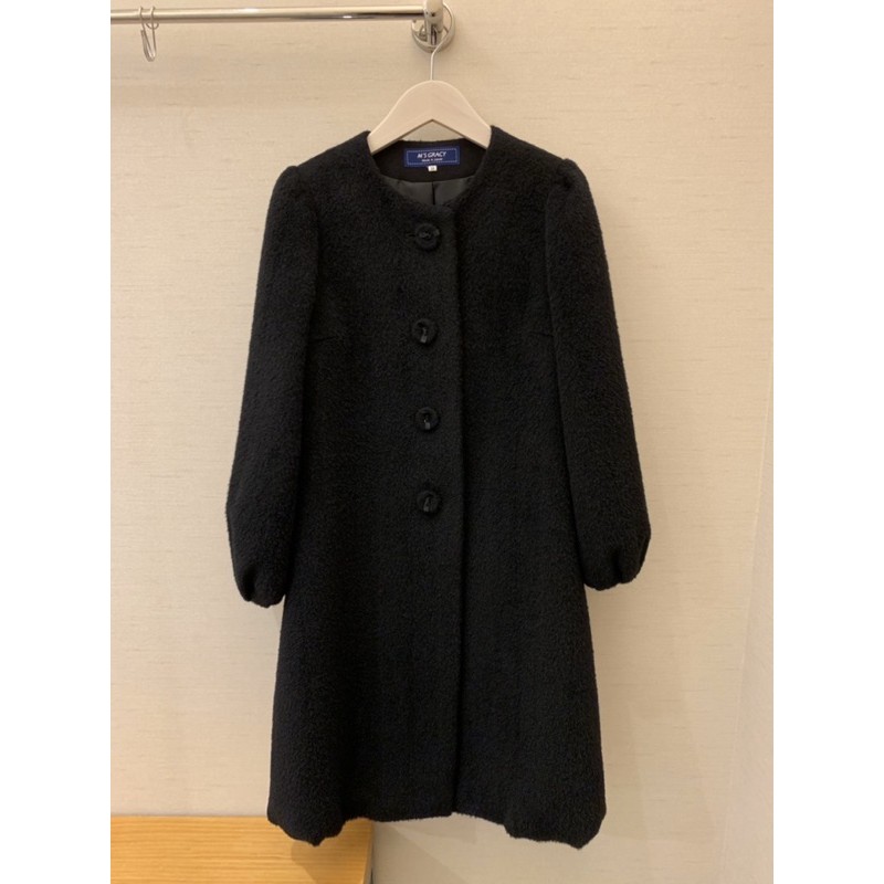 M‘S Gracy ~黑色羊毛外套～38號（日本製）