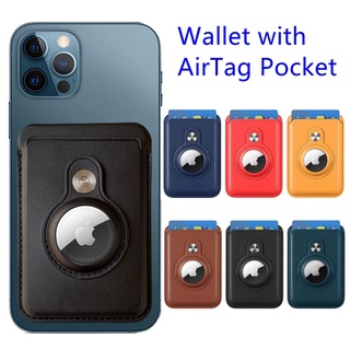 Magsafe 錢包, 帶 AirTag Pocket, 適用於 iPhone 11 12 13 Pro Max Min