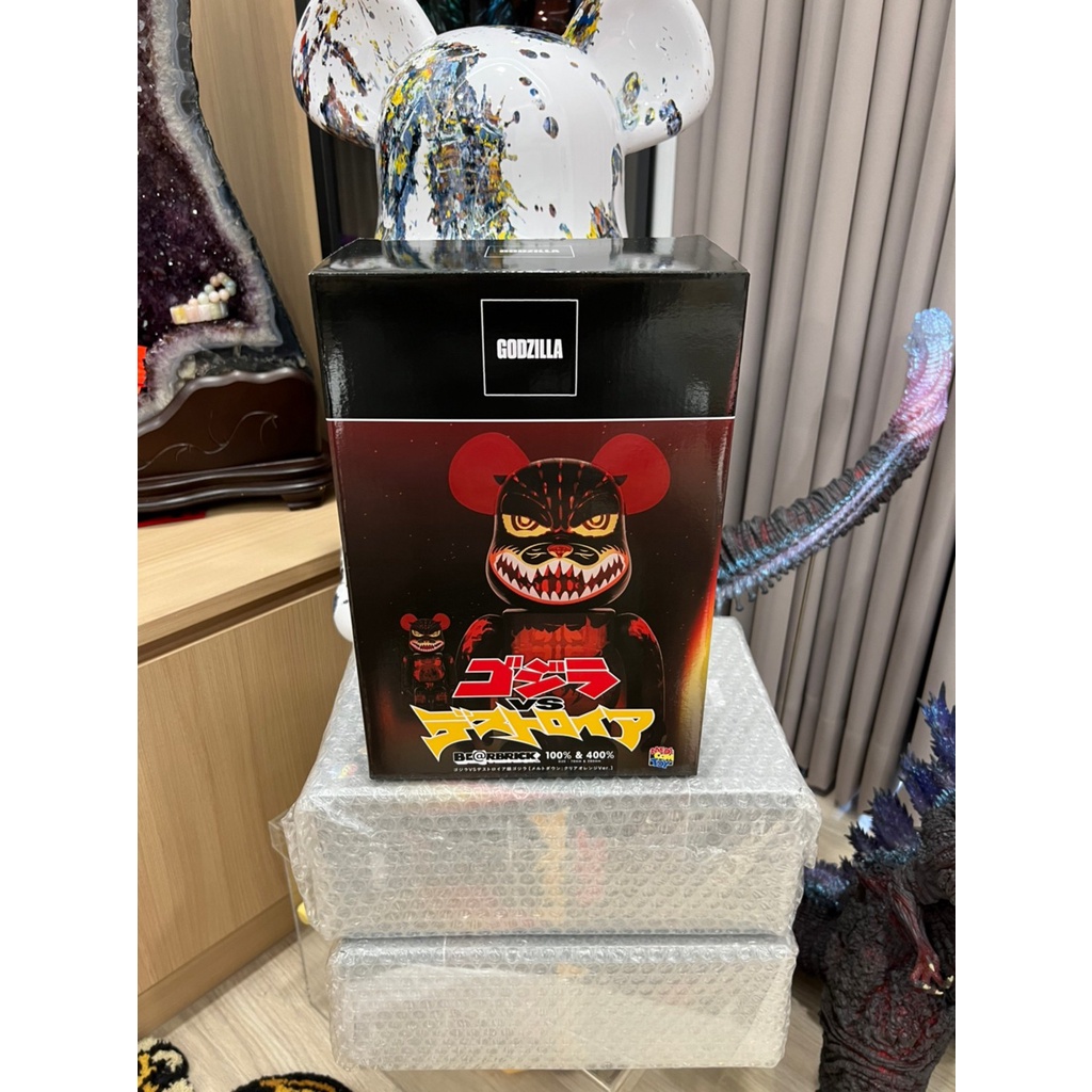 BE@RBRICK 透明紅蓮哥吉拉 400％+100% 全新 現貨 直接購買